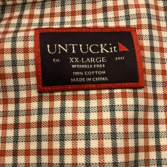 UNTuckit Button Down Cotton Shirt Mens XXL - Picture 7 of 13